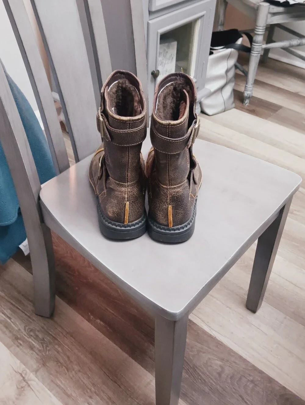 Men's 9 Brown Leather UGG Biker Boots